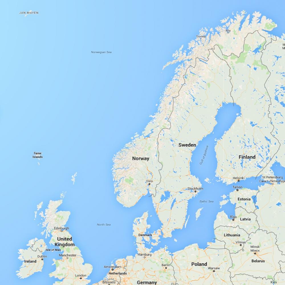 Норвегийн эргийн зураг