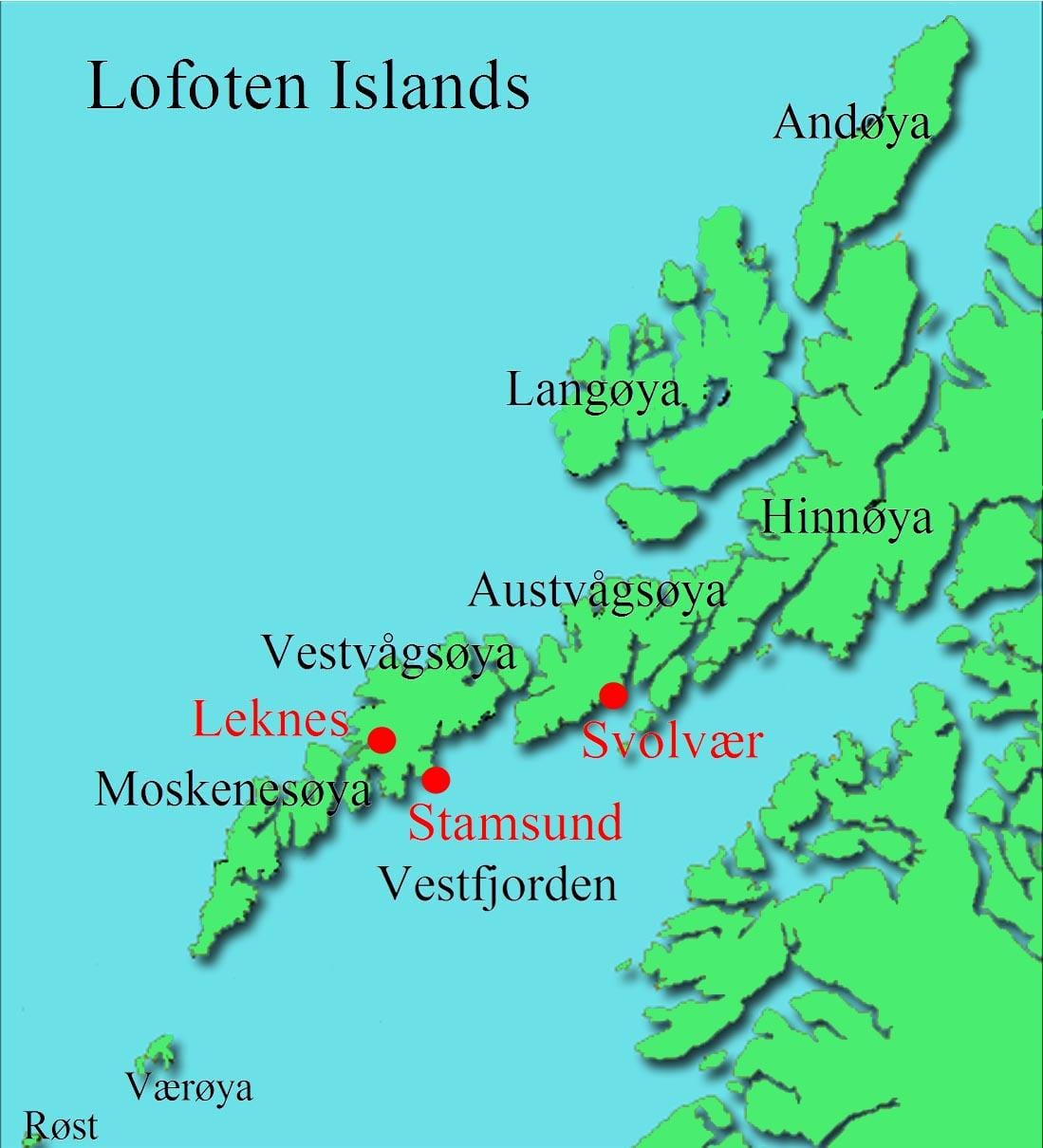 lofoten арлууд Норвеги улс газрын зураг