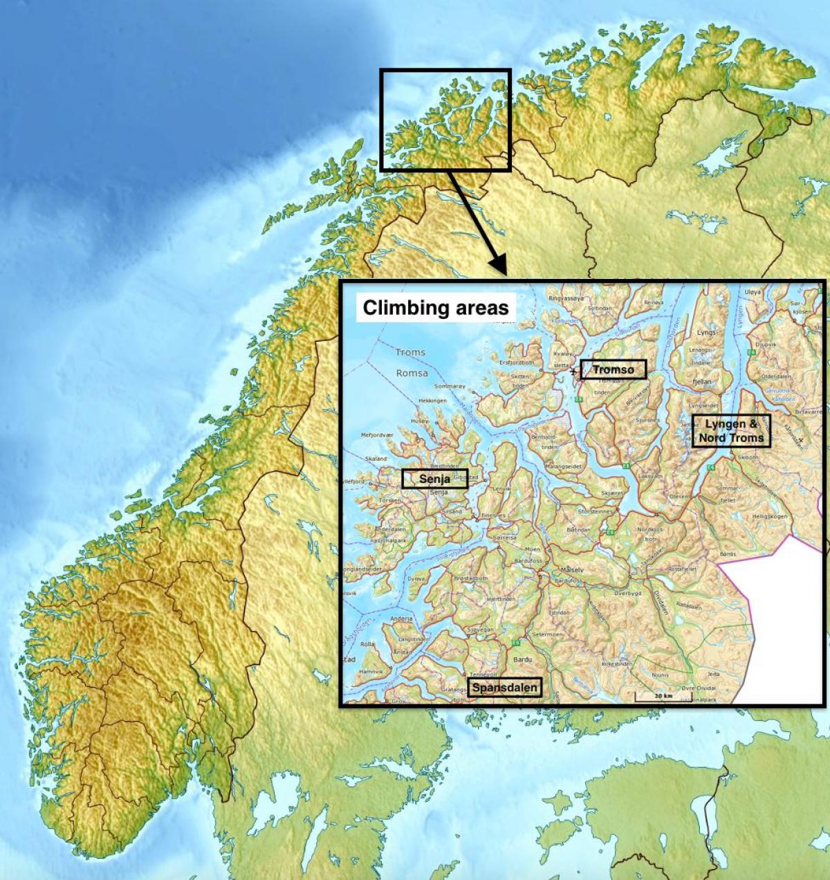 tromsø Норвеги улс газрын зураг