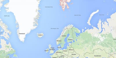 Spitsbergen Норвеги улс газрын зураг